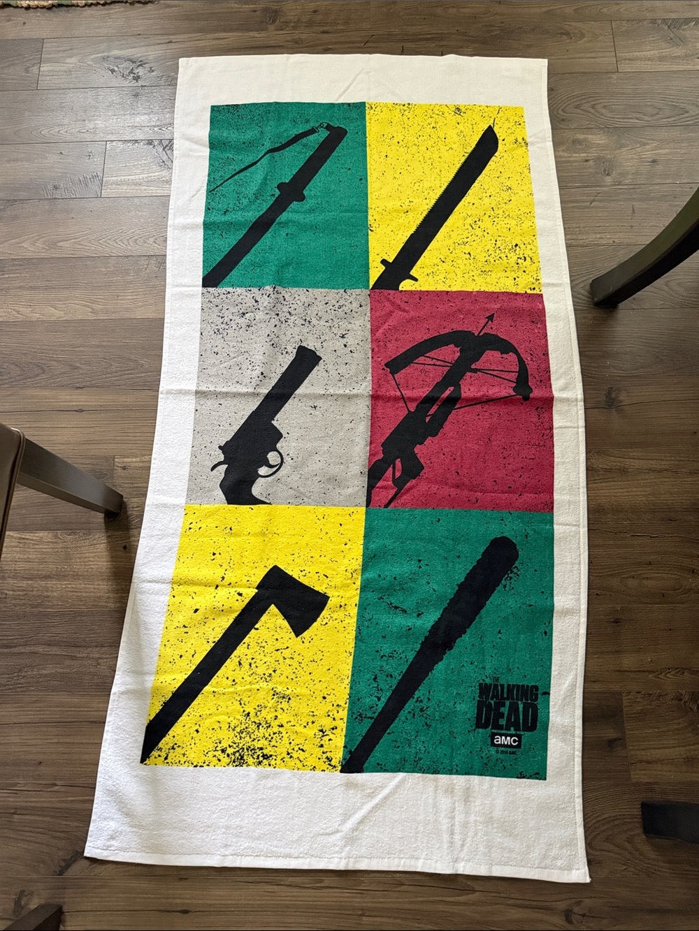 The Walking Dead Graphic Beach Towel - Multi Color